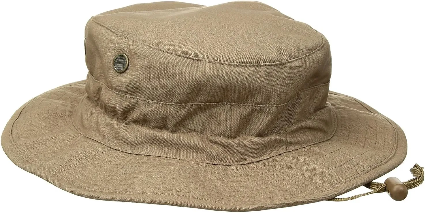 Tru-Spec Gen-II Adjustable Boonie Hat - Military Standard Issue - Adjustable Strap - 65/35 Polyester/Cotton Rip-Stop - OSFM