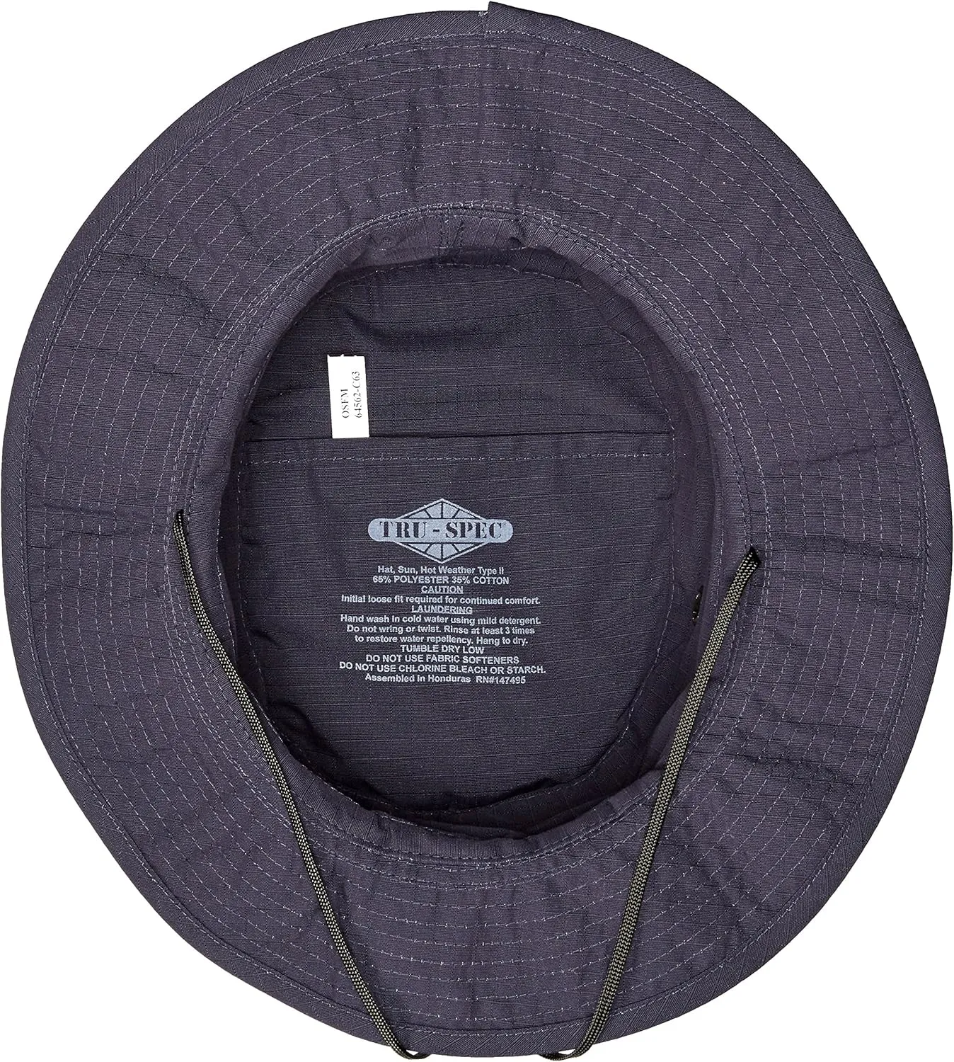 Tru-Spec Gen-II Adjustable Boonie Hat - Military Standard Issue - Adjustable Strap - 65/35 Polyester/Cotton Rip-Stop - OSFM
