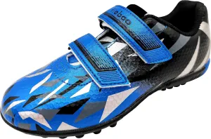 Turf Soccer Shoes for Boys Girls Football Cleats Hook-and-Loop Adjustable Strap (Toddler/Little Kid)