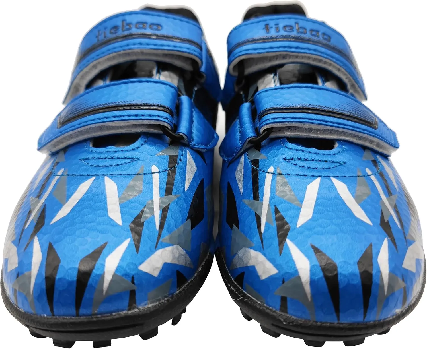 Turf Soccer Shoes for Boys Girls Football Cleats Hook-and-Loop Adjustable Strap (Toddler/Little Kid)