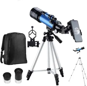 Ultra Hd,70Mm Aperture 400Mm Astronomical Refracting for Beginners Travel with Carry Bag,Phone Adapter for to Explore Moon Space
