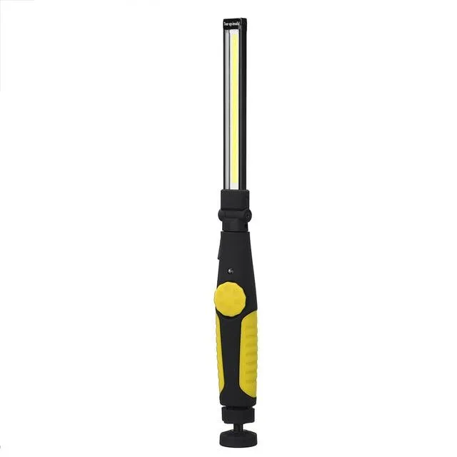 USB Rechargeable COB LED Flashlight Torch Magnetic COB Work Light Stepless Dimming Magnet Lamp 18650 Battery For Outdoor Camping
