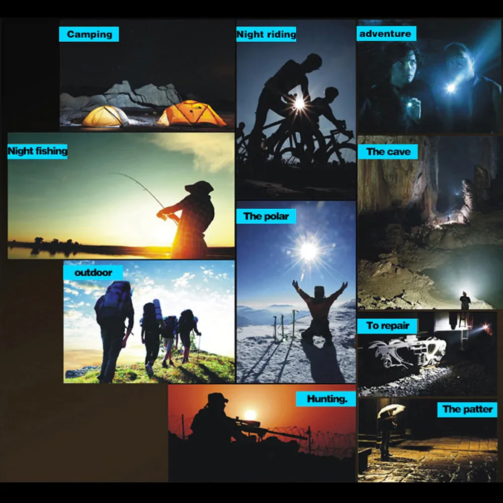 USB Rechargeable Flashlight 3 Lighting Mode COB XPE LED Mini Flashlight Waterproof Portable Used for camping, cycling, work, etc