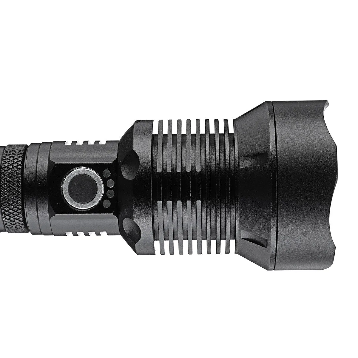 USB Rechargeable Zoomable Flashlight Set with 26650 Battery USSB Cable Focus Adjustable Outdoor Camping Hunting Fishing Searchlight