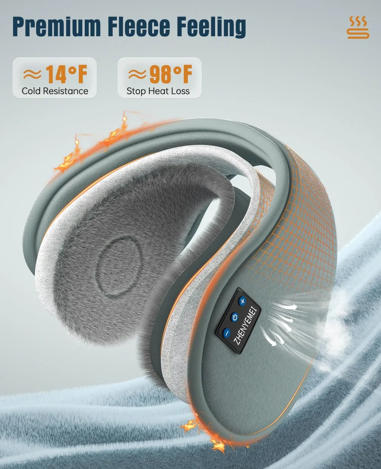 Valentine's Day Gifts for Him, Bluetooth EarMuffs with HD Speakers & Microphone, Winter Wireless Ear Warmers