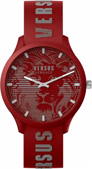 Versus Versace Domus Collection Mens Watch Featuring Sporty Adjustable Silicone Strap