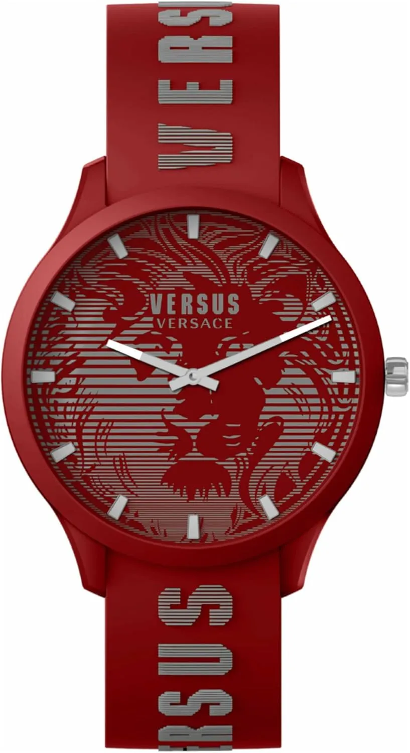 Versus Versace Domus Collection Mens Watch Featuring Sporty Adjustable Silicone Strap