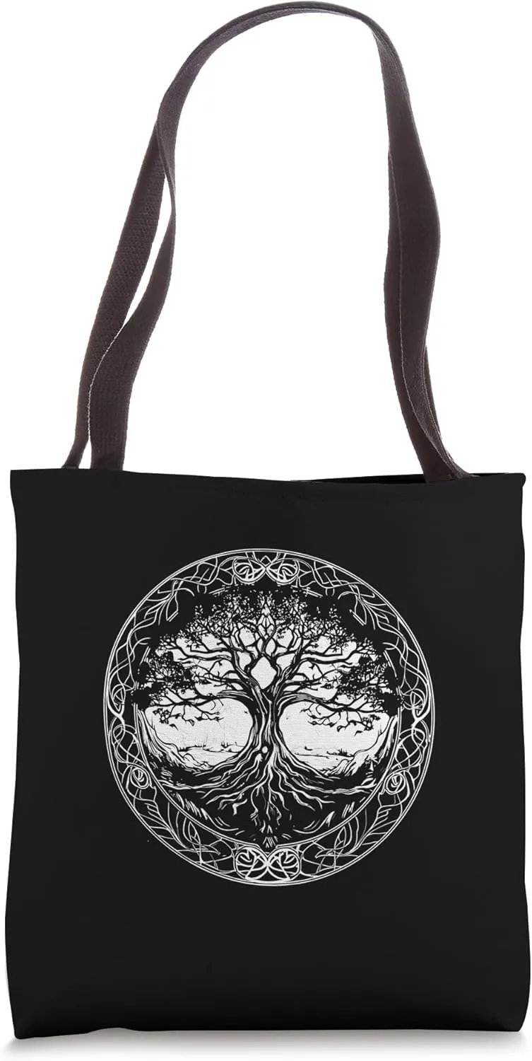 Viking Norse Mythology Yggdrasil Nine Realms Tree - Sun Tote Bag