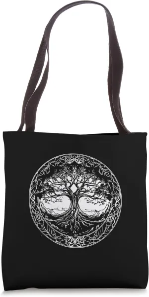 Viking Norse Mythology Yggdrasil Nine Realms Tree - Sun Tote Bag