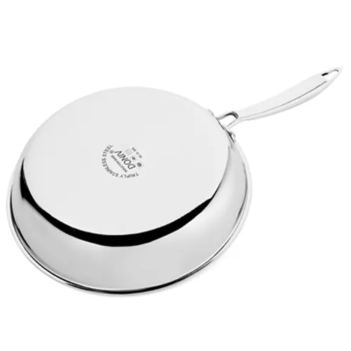 VINOD Doniv Titanium Triply Stainless Steel Fry Pan 20 cms, Induction Friendly