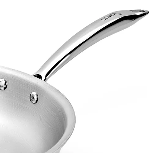 VINOD Doniv Titanium Triply Stainless Steel Fry Pan 20 cms, Induction Friendly