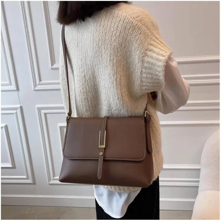 Vintage-Inspired Women's Large Shoulder Bag - Stylish Design, Adjustable Strap, Perfect for Everyday Use