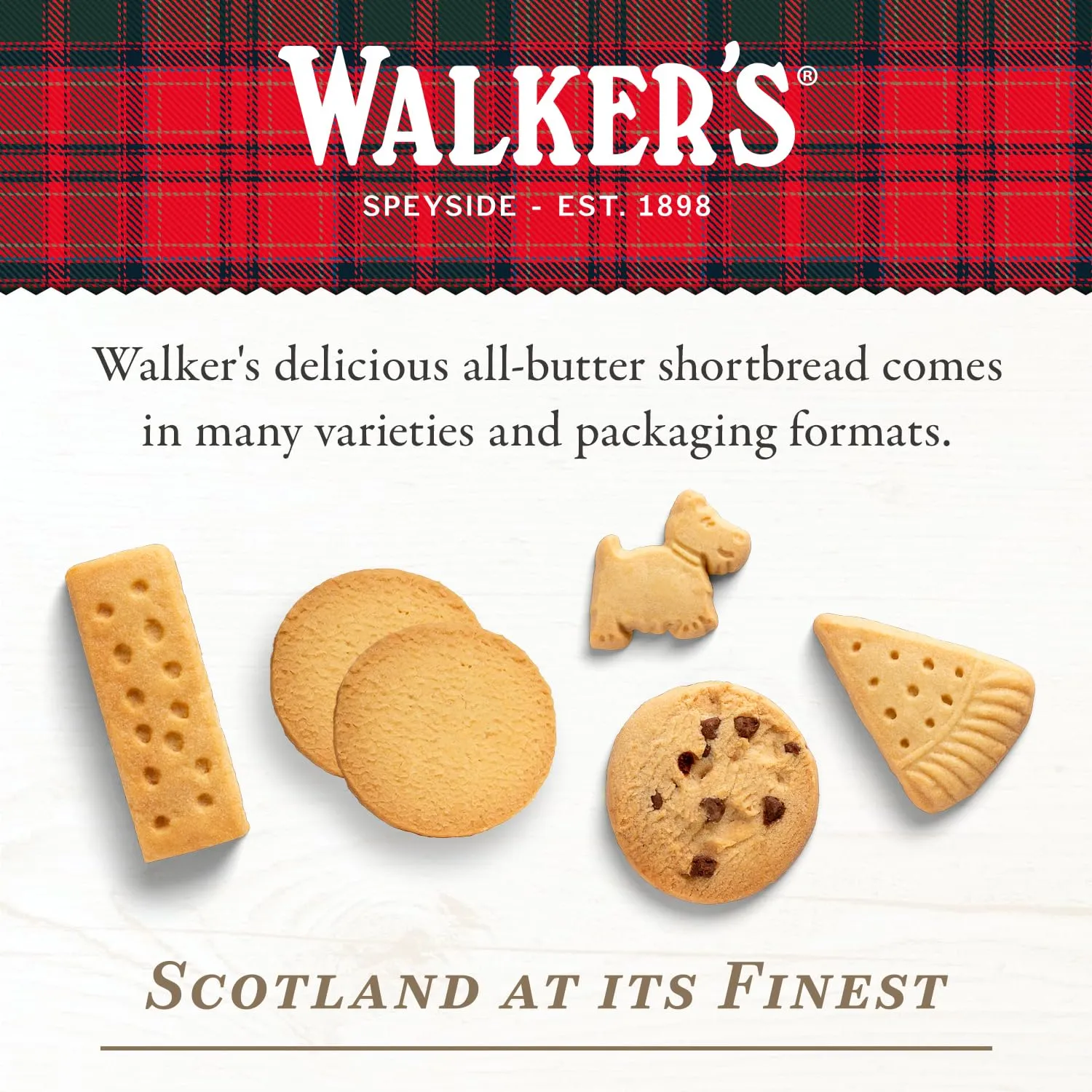 Walker's Shortbread Chocolate Chip Cookies, All-Butter Shortbread Cookies, 1.4 Oz Snack Packs (Pack of 20)