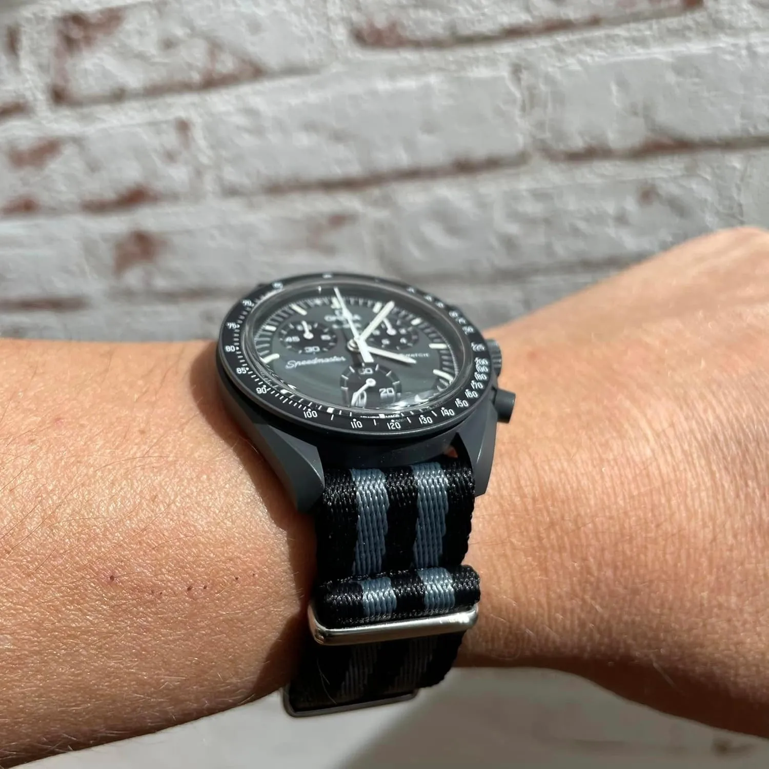 Watch Band for Omega X Swatch Moonswatch Watch Strap Speedmaster 20MM Quick Release Rubber Watch Strap Replacement