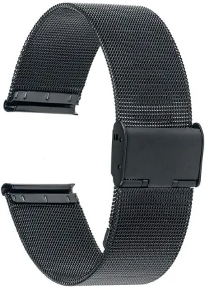 watch strap universal watchband 16mm 18mm 20mm 22mm 24mm mesh stainless steel watch band strap link bracelet black rose gold silver bracelet qw