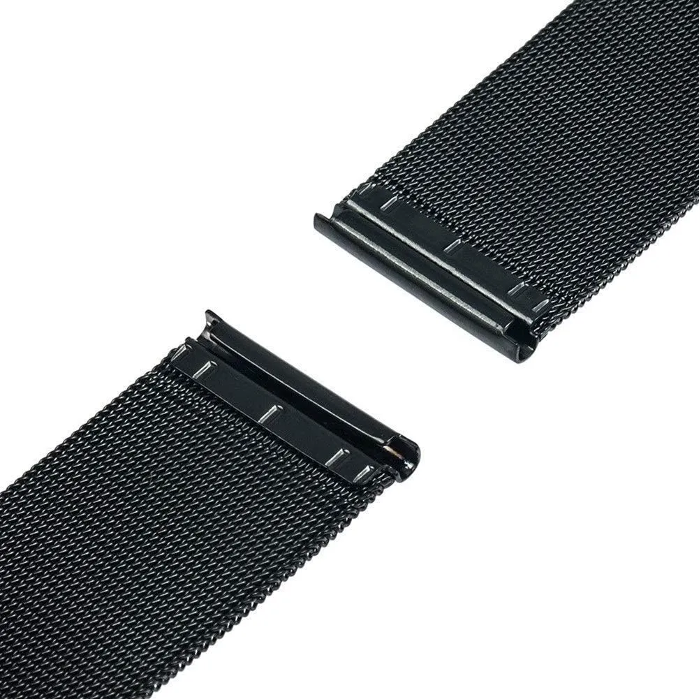 watch strap universal watchband 16mm 18mm 20mm 22mm 24mm mesh stainless steel watch band strap link bracelet black rose gold silver bracelet qw