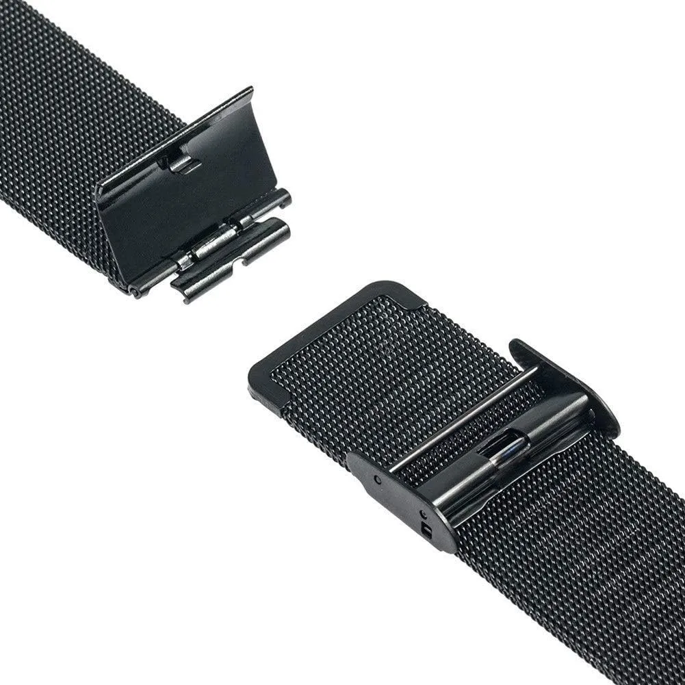 watch strap universal watchband 16mm 18mm 20mm 22mm 24mm mesh stainless steel watch band strap link bracelet black rose gold silver bracelet qw