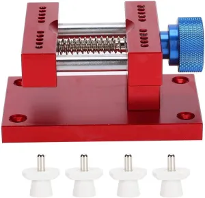 Watchmaker Repair Kit, Metal Adjustable Watch Case Holder Watch Strap Remover Base Movement Repair Tool Repair