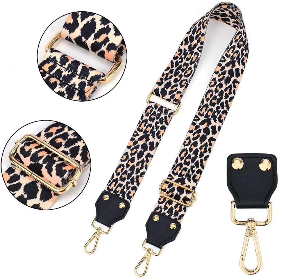 Wide Guitar Strap Style Purse Strap Replacement Crossbody Shoulder For Women Adjustable Jacquard Woven