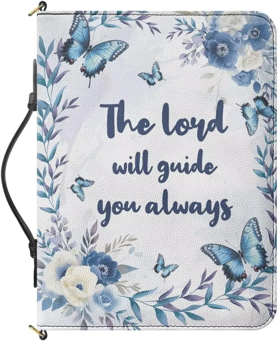 Women Bible Cover with Adjustable Strap Shoulder Strap Bag Bible Carrying Case for Church Services