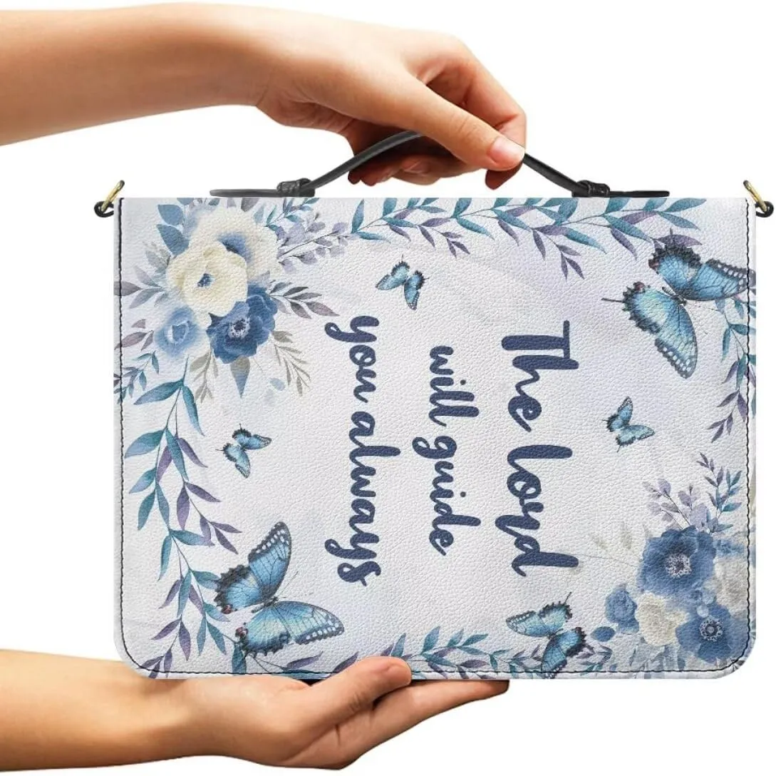 Women Bible Cover with Adjustable Strap Shoulder Strap Bag Bible Carrying Case for Church Services