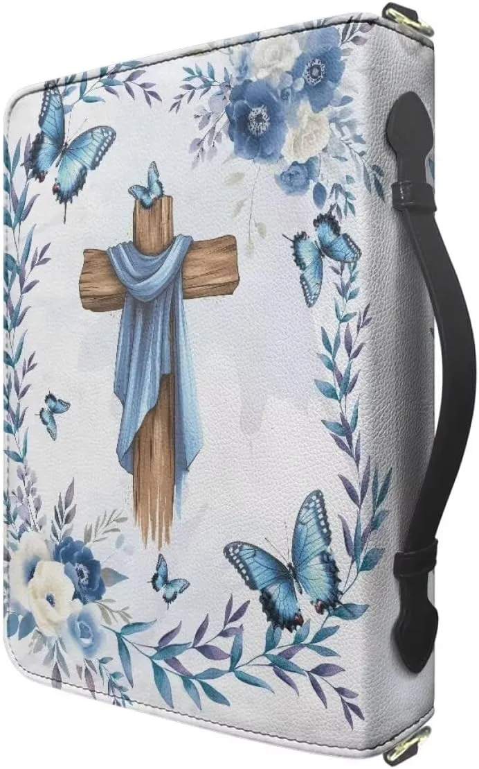 Women Bible Cover with Adjustable Strap Shoulder Strap Bag Bible Carrying Case for Church Services