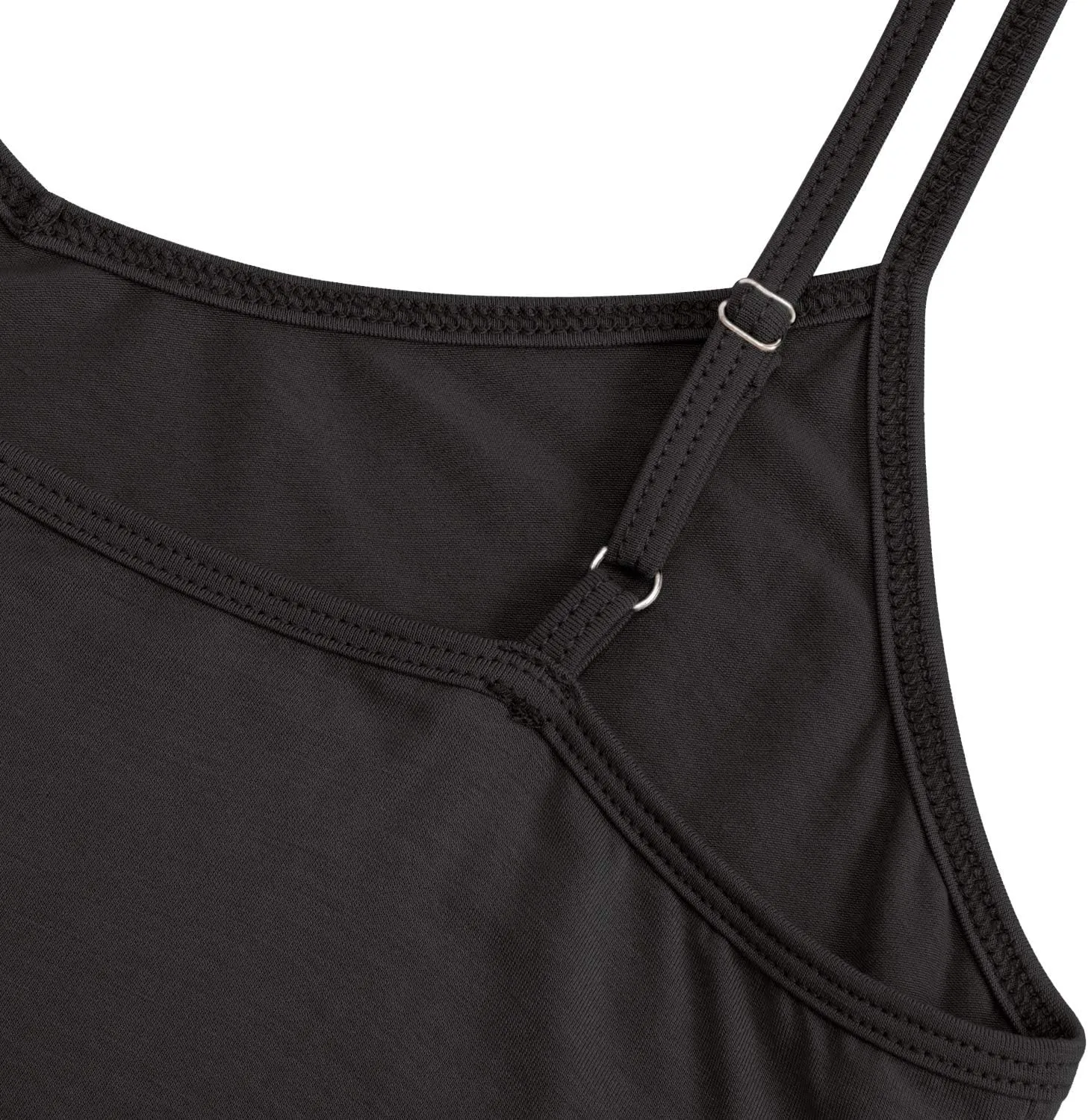 Women's Basic Adjustable Spaghetti Strap Cami Slip Mini Dress