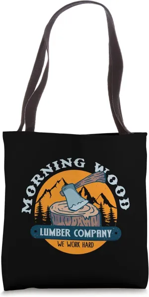 Woodworking Carpentry Woodworker Lumberjack Ax Tree Stump Tote Bag