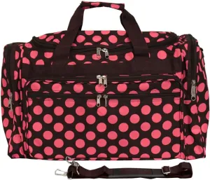 World Traveler Dots 22-inch Carry-on Duffle Bag with Adjustable Shoulder Strap