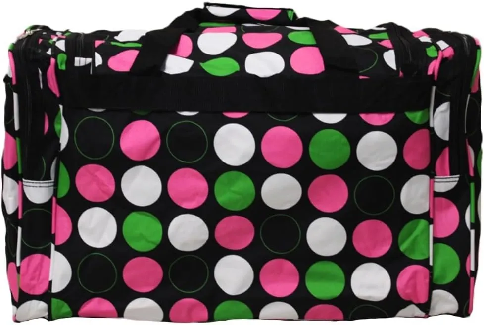 World Traveler Dots 22-inch Carry-on Duffle Bag with Adjustable Shoulder Strap
