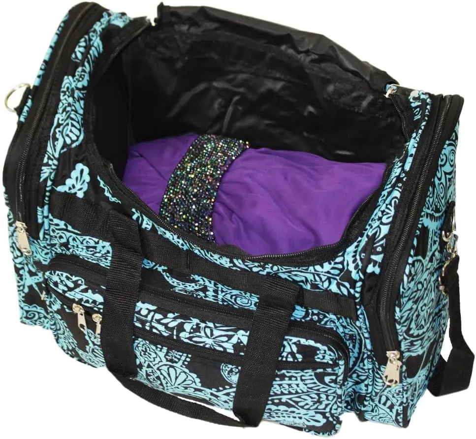 World Traveler Paisley 22-inch Carry-on Duffle Bag with Adjustable Shoulder Strap