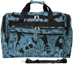 World Traveler Paisley 22-inch Carry-on Duffle Bag with Adjustable Shoulder Strap