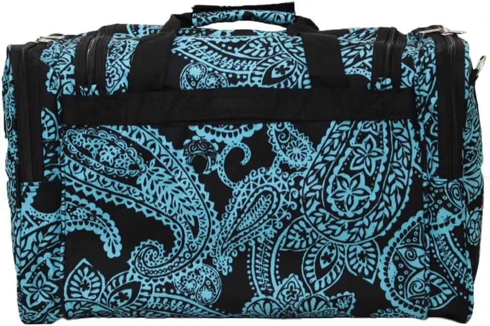 World Traveler Paisley 22-inch Carry-on Duffle Bag with Adjustable Shoulder Strap