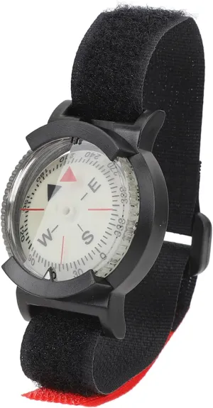 Wrist Compass, Glow in The Dark Compass, Wrist Strap Type Adjustable Diving Compass, High Accuracy Compass for Outdoor Sports, Sailing, Hiking, Survival Emergency