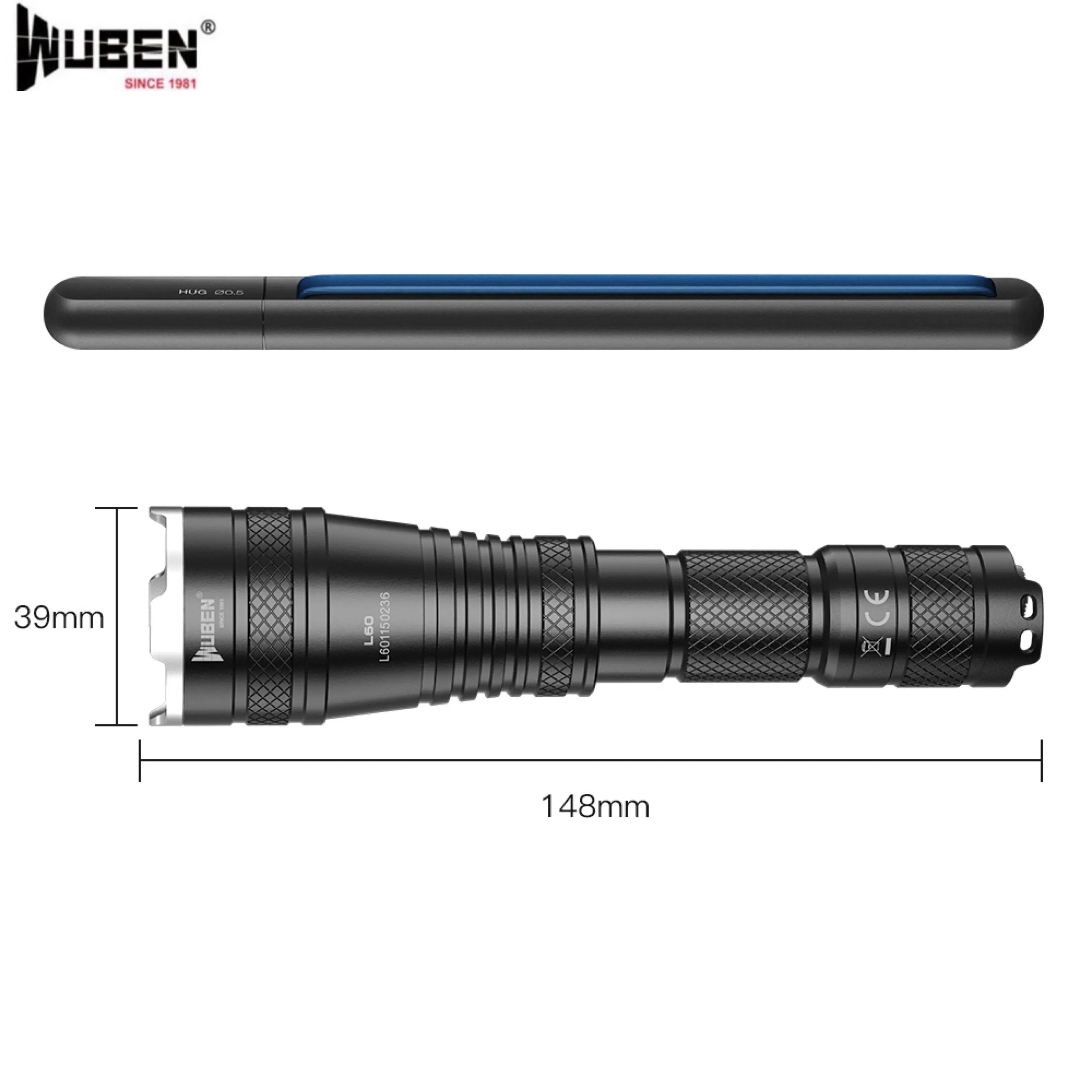 WUBEN L60 Tactical Zoomable Flashlight