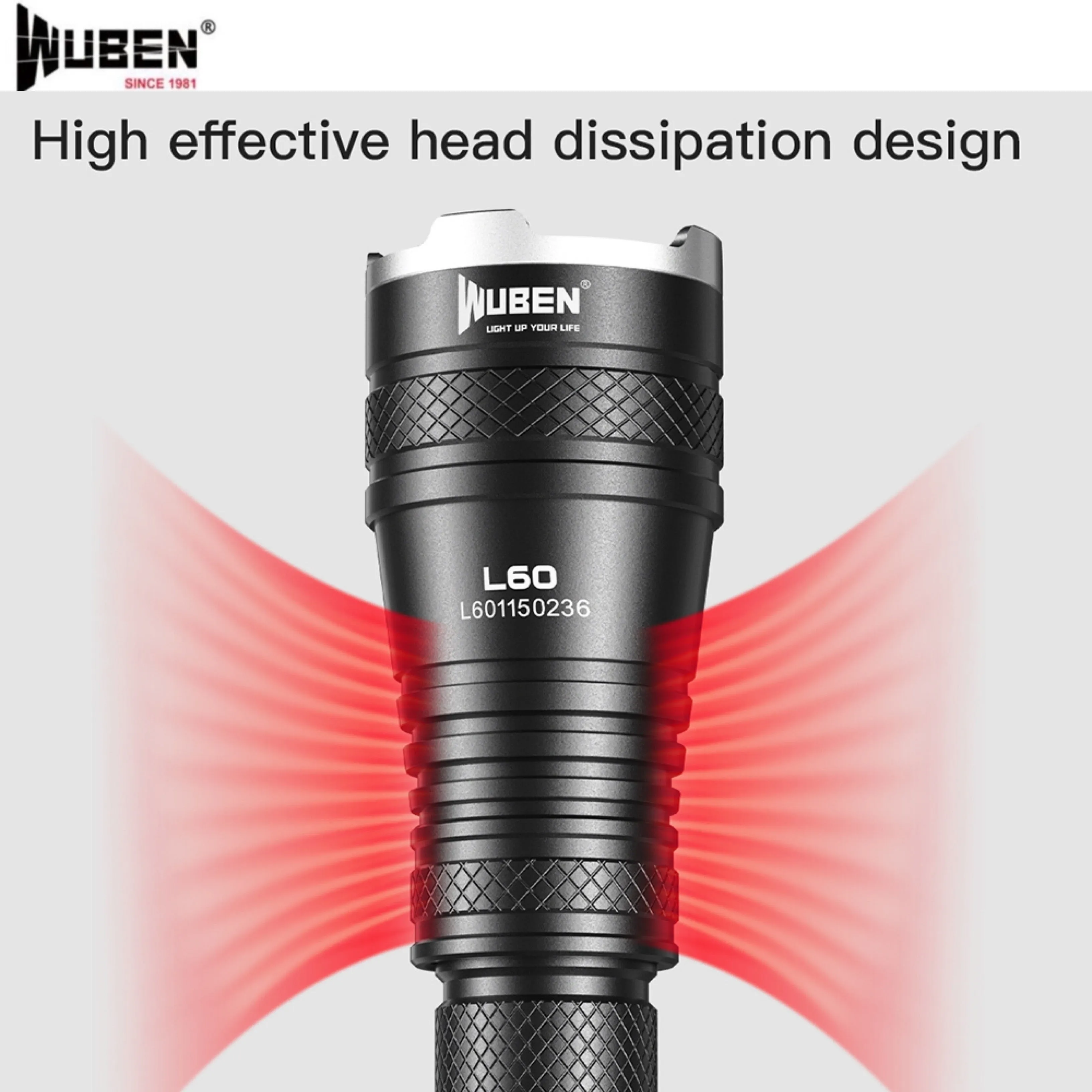 WUBEN L60 Tactical Zoomable Flashlight