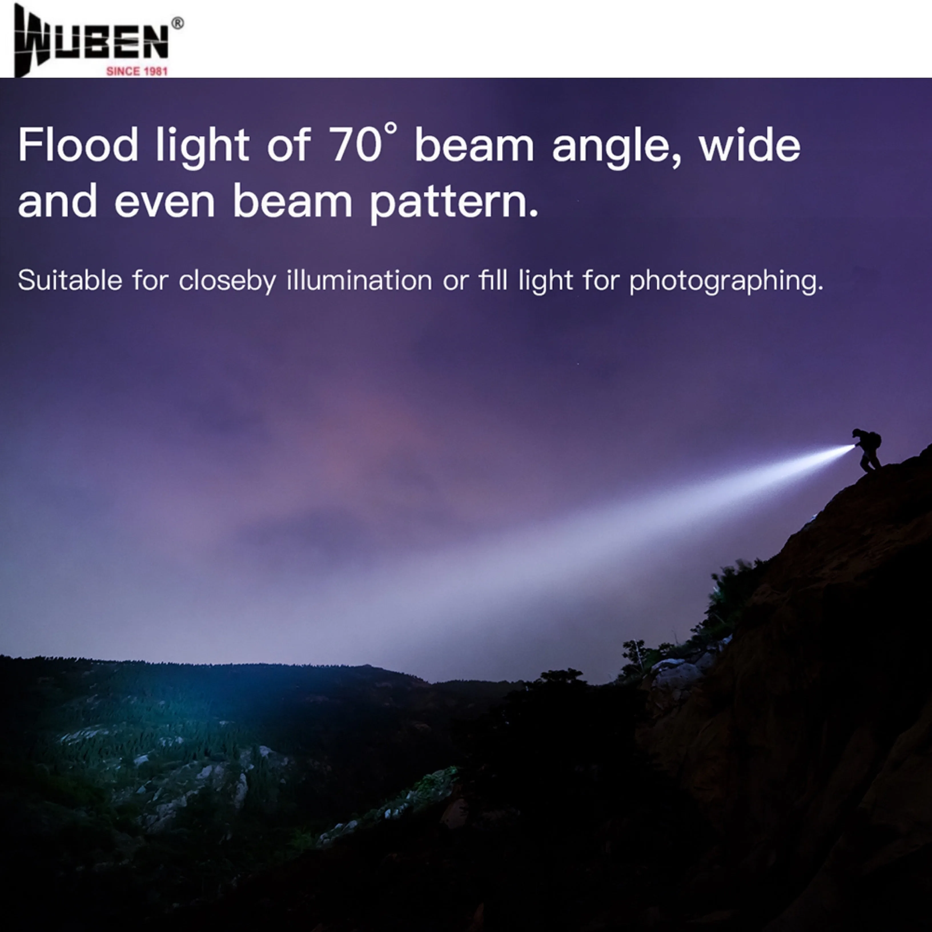 WUBEN L60 Tactical Zoomable Flashlight