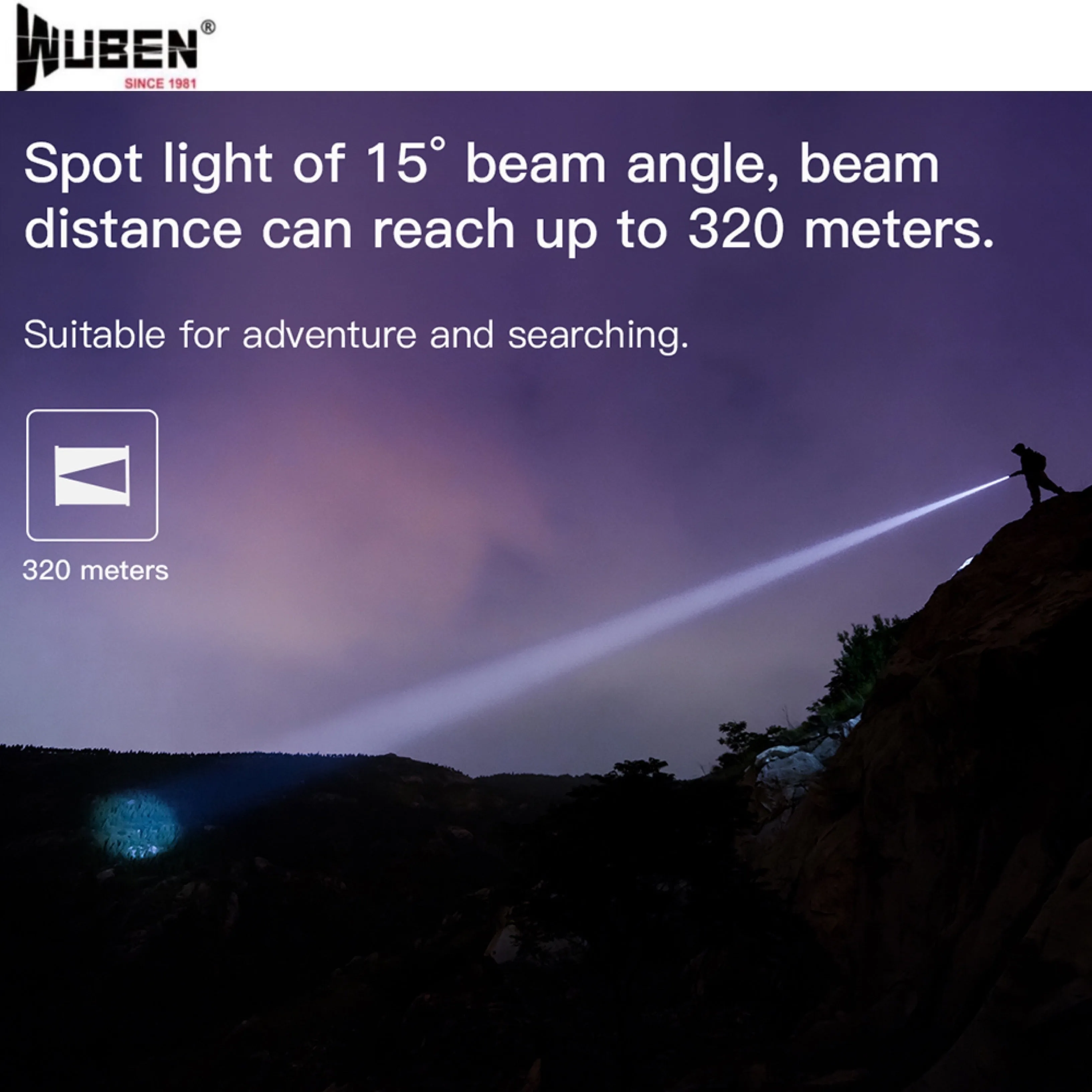 WUBEN L60 Tactical Zoomable Flashlight