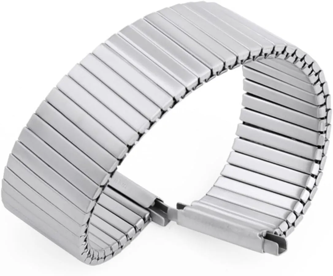 WUURAA Stainless steel elastic strap with adjustable telescopic width of 18-22mm