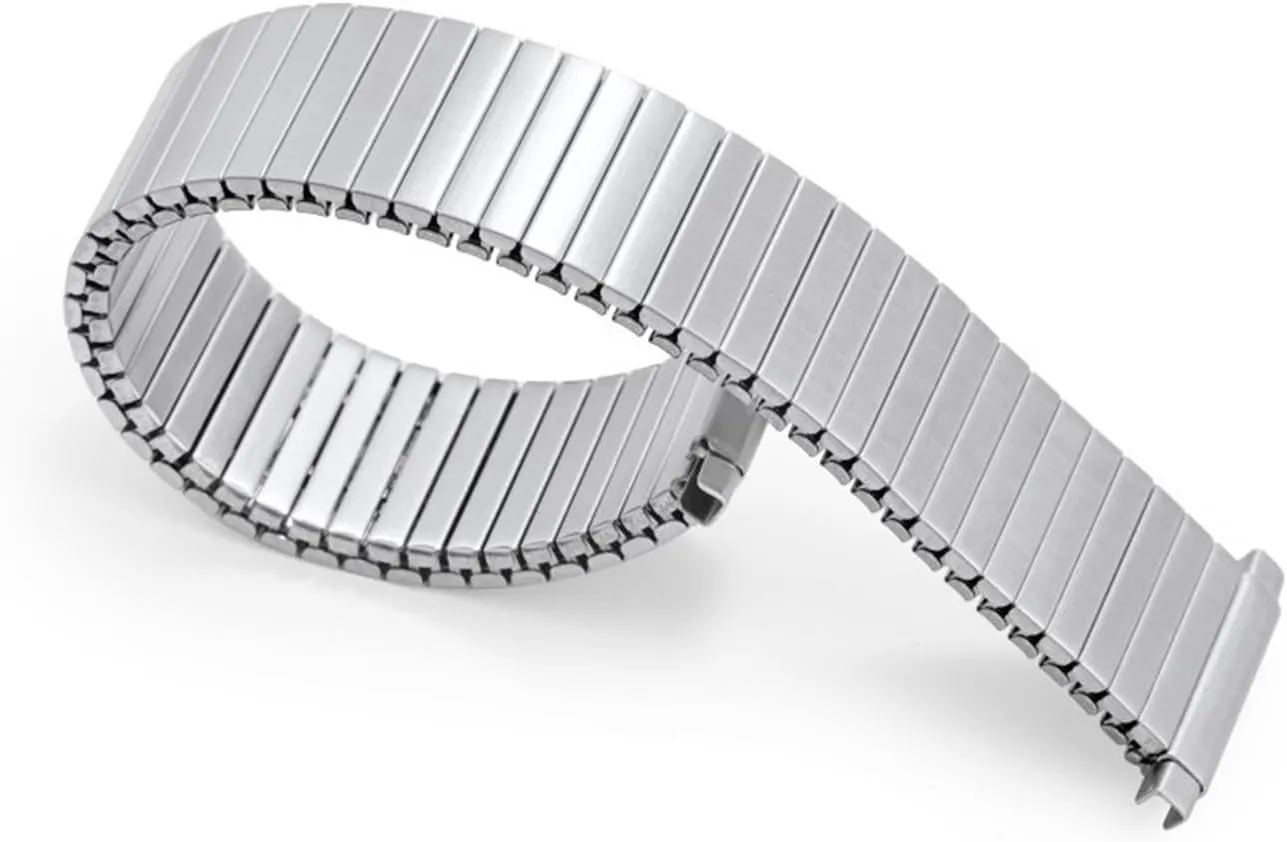 WUURAA Stainless steel elastic strap with adjustable telescopic width of 18-22mm