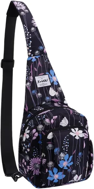 XEYOU Small Sling Bag - Lightweight One Strap Backpack Hiking Crossbody Chest Bag - Unisex Shoulder Daypack