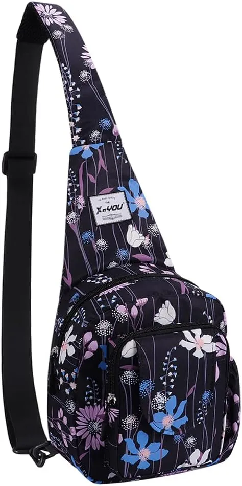 XEYOU Small Sling Bag - Lightweight One Strap Backpack Hiking Crossbody Chest Bag - Unisex Shoulder Daypack
