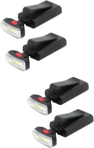 Yardwe 2sets Clip-on Hat Lights Led Outdoor Camping Light Hands-Free Feature Perfect for Hiking Fishing Fishing and More 2pcs*2