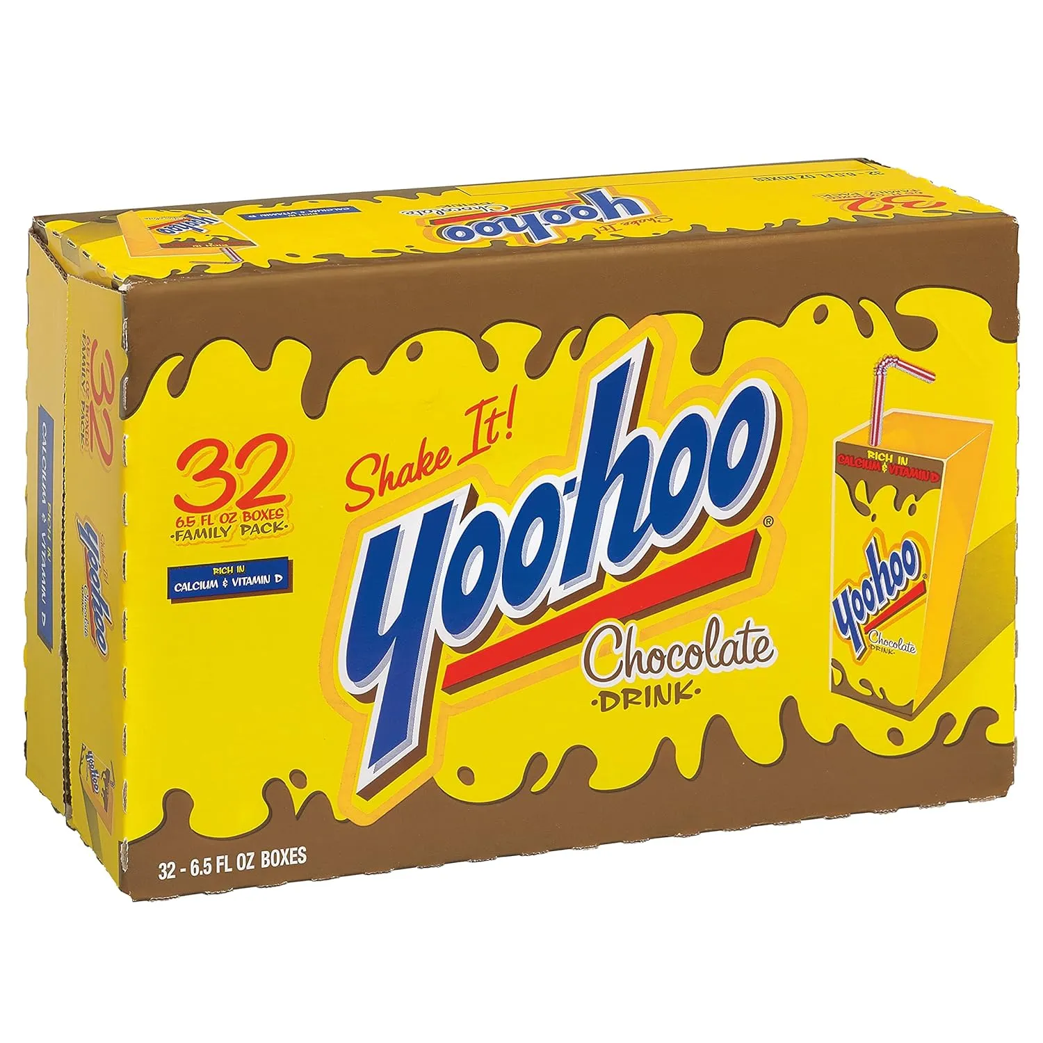 Yoo-hoo Chocolate Drink, 6.5 fl oz boxes, 32 pack